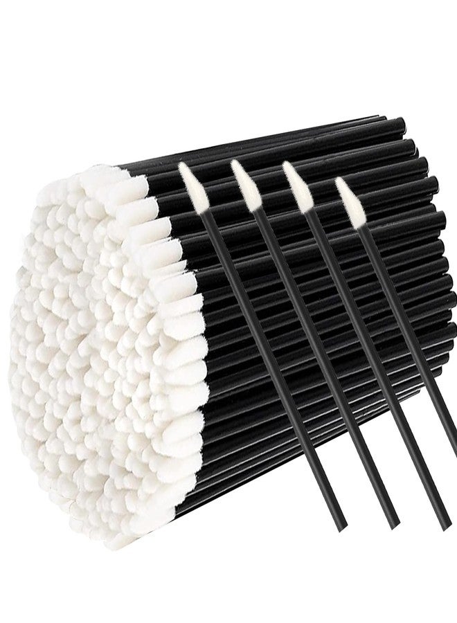 TKYZMS 200PCS Disposable Lip Applicators,Lipstick Applicator Wands Cosmetics lip brush Lip Gloss Applicators Esthetician Essentials,Lip Brush for Lipstick Beauty and Makeup Tool Set(black) - Image 1